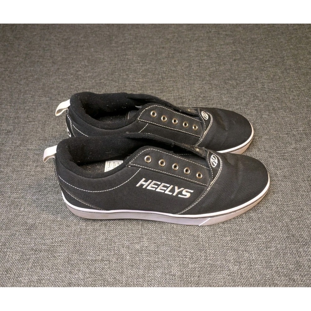 Heelys Pro 20 Shoes Mens Size 10 Black White Skate Sneakers Roller Wheels